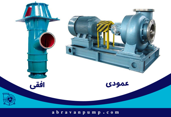 پمپ عمودی و افقی جریان مختلط